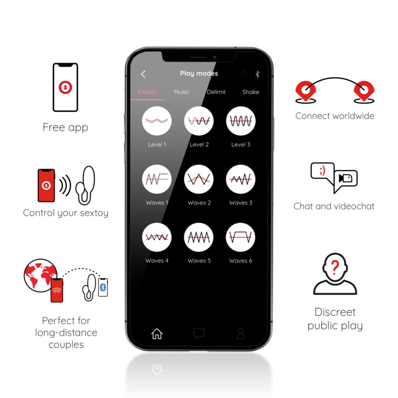 Oninder - Denver Vibrating Egg Black 7 X 2.7 Cm Free App