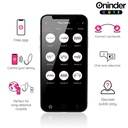 Oninder Cute - Uovo in Silicone Con Vibro-onda E Piacere - App Gratuita in Tutto Il Mondo