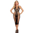 Subblime - 952310 Vestito Lungo a Rete Nero Taglia Unica