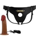 Pretty Love - Starks Imbragatura Slip Dildo Vibrazione Multi-speed 17,5 Cm Marrone Chiaro