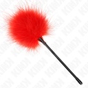 Kink - Piume Rosse Tickle Utilizzate per Il Kit Bondage 27 Cm