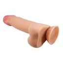 Pretty Love Sliding Skin Series Realistic Dildo with Sliding Skin Suction Cup 21.8 Cm