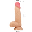 Pretty Love Sliding Skin Series Realistic Dildo with Sliding Skin Suction Cup 20.6 Cm