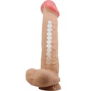 Pretty Love Sliding Skin Series Realistic Dildo with Sliding Skin Suction Cup Flesh 26 Cm