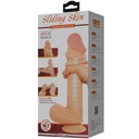 Pretty Love Sliding Skin Series Realistic Dildo with Sliding Skin Suction Cup Flesh 26 Cm