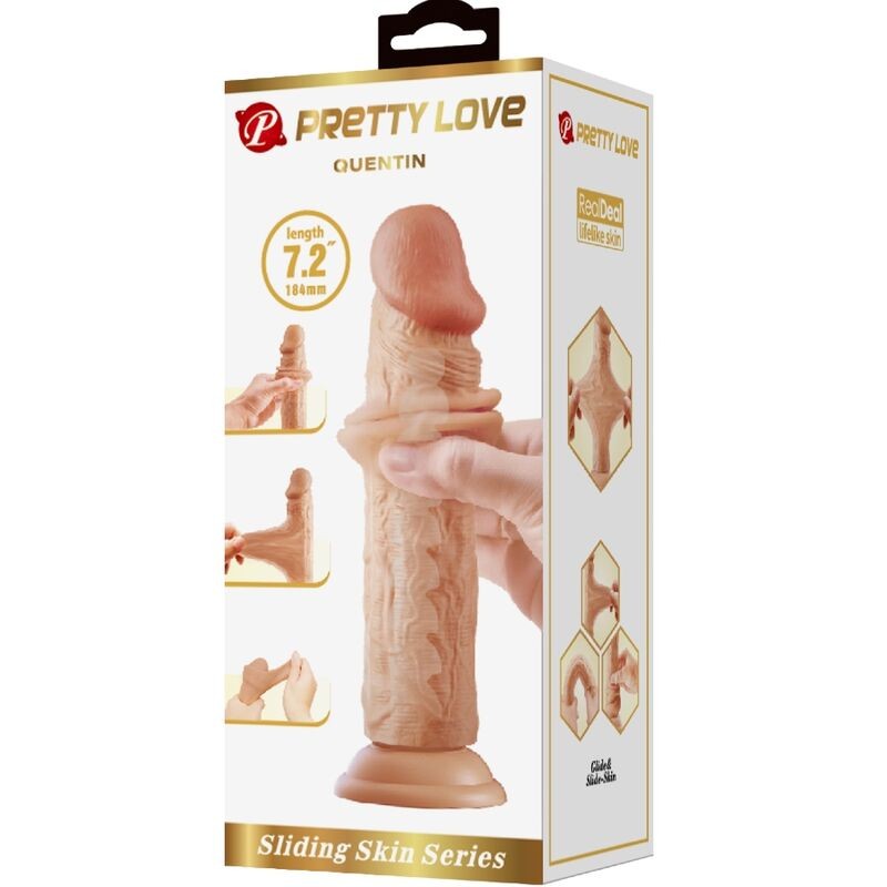 QUENTIN DILDO REALÍSTICO 18 CM NATURAL