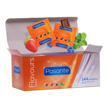 Preservativos Sabor Tropical (Coco, Piña, Mango) Pasante - Pack 144 Unidades