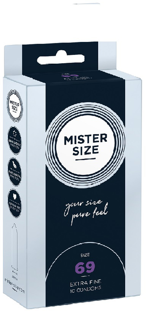 MY SIZE NATURAL CONDOM LATEX 69 MM 10UDS