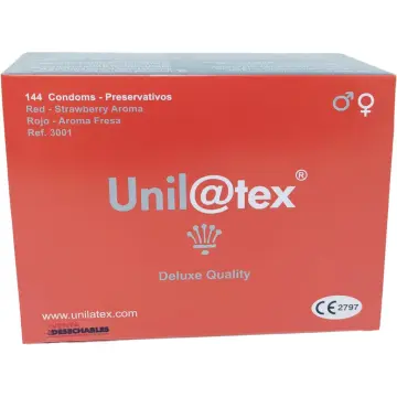 144 Condones Rojos Sabor Fresa - Sensación y Protección Máxima