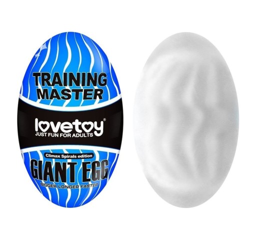 Masturbador Masculino Giant Egg Spirals Negro