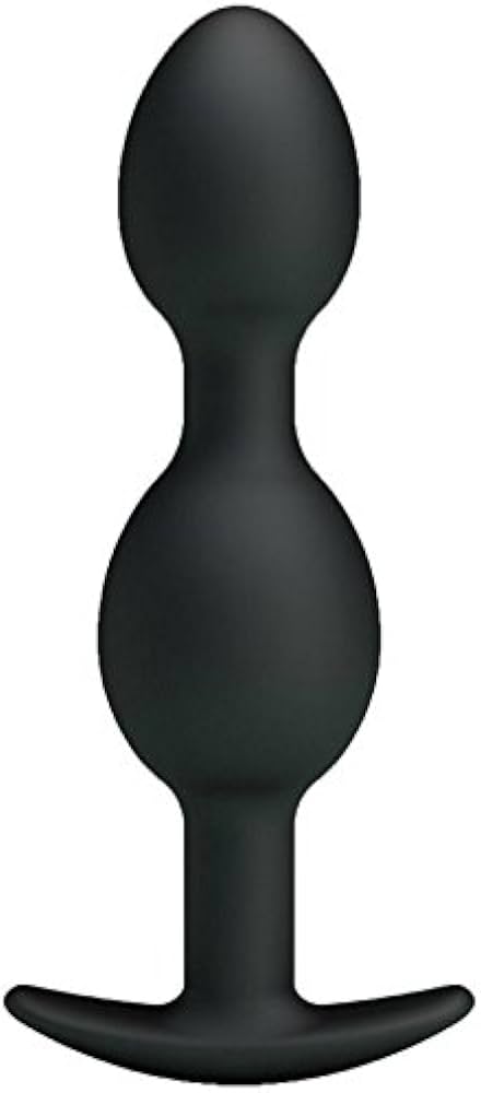 Bolas Anales de Silicona Negra 12.5 cm - Juguete Erótico para Adultos