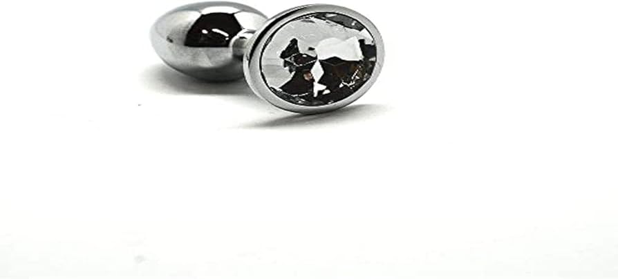 MINI METAL BUTT PLUG ANAL PLEASURE WHITE S
