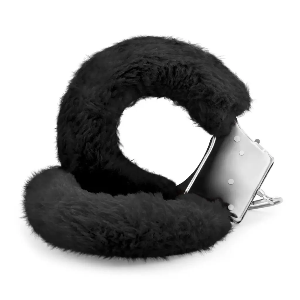 Esposas de Felpa Negras Love Cuffs Crushious - Juguete Erótico Sensual