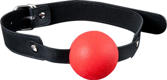 MORDAZA SILICONA GP SOLID SILICONE BALL GAG ROJO 4 CM