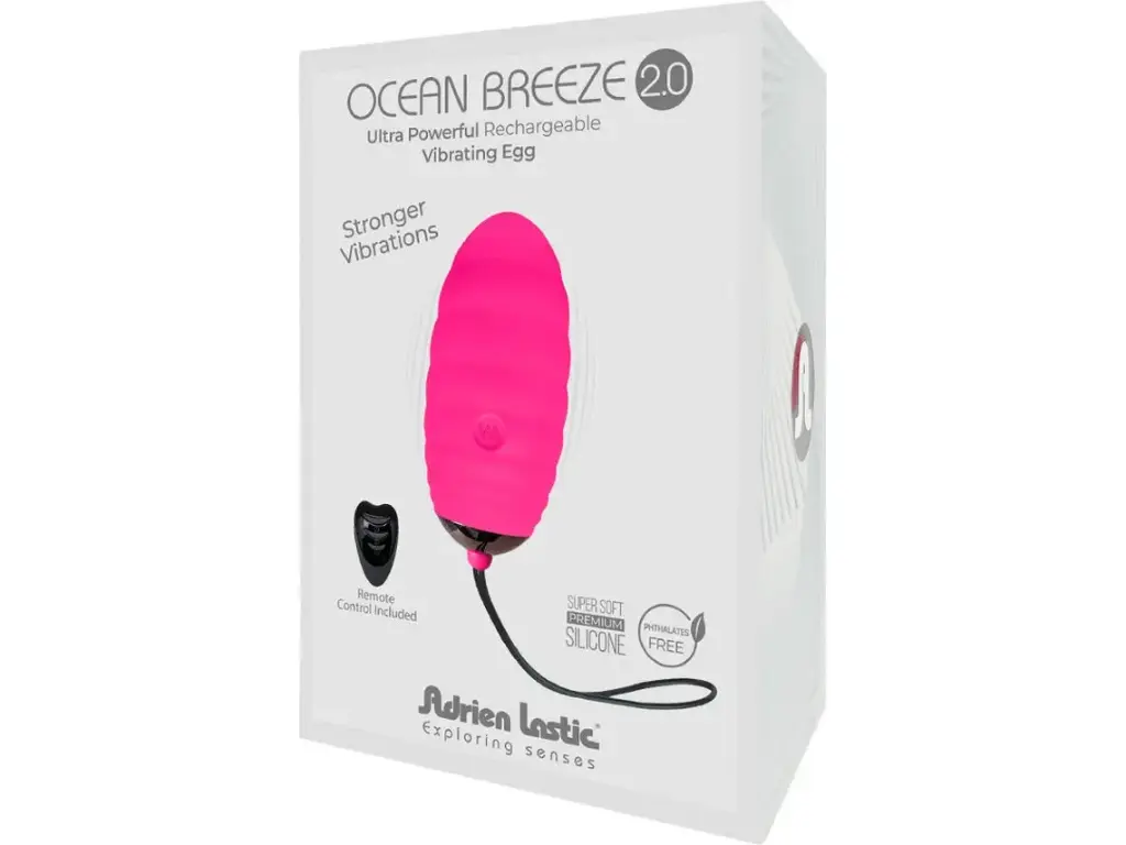 Huevo Vibrador con Control Remoto Ocean Breeze 2.0 Rosa