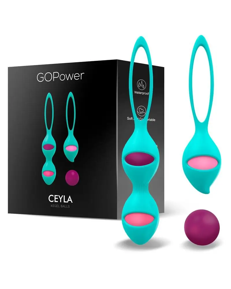 Bolas Kegel Silicona Ceyla Set - Ejercitador Suelo Pélvico Mujer