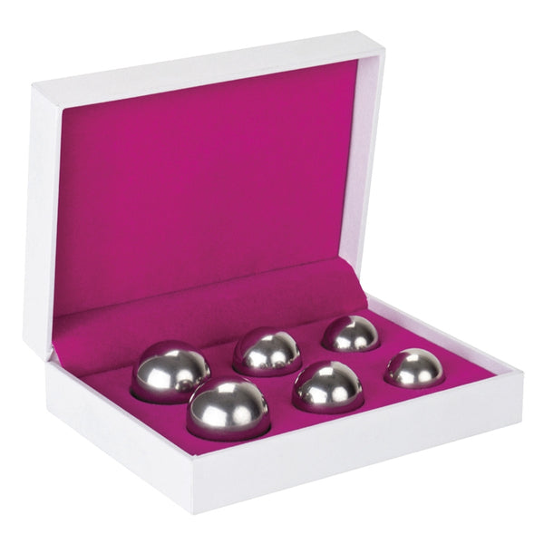 Bolas Ben Wa Plateadas SHOTS TOYS - Ejercitador de Kegel para Mujeres