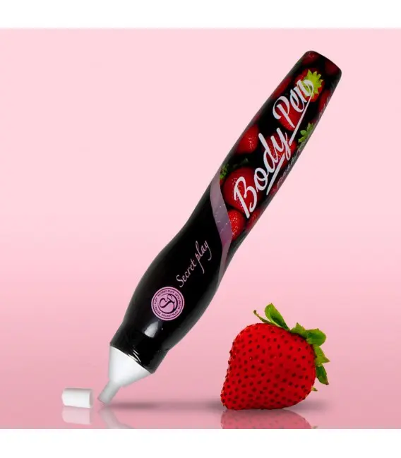 Secret Play Body Pen Sabor Fresa - Pintura Corporal Comestible