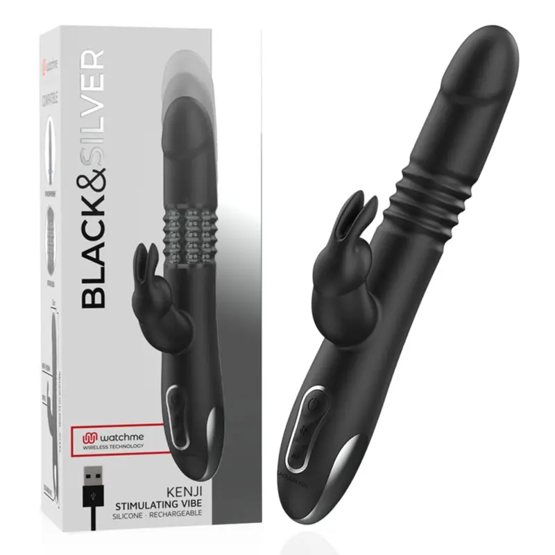 Vibrador Estimulante BLACKSILVER KENJI con Tecnología Inalámbrica WATCHME