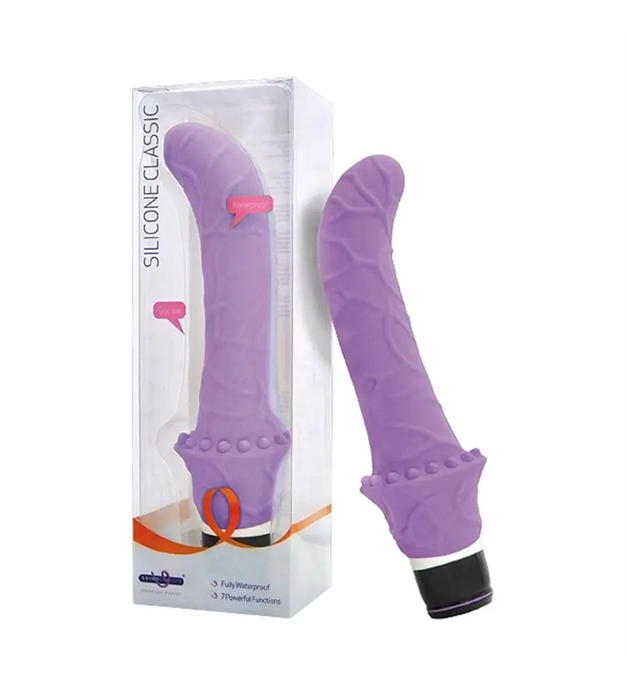 Vibrador Lila Clásico G-Spot Recargable Silencioso y Potente
