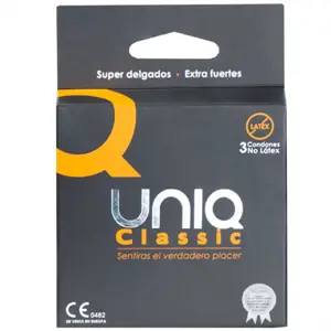 Condones Hipoalergénicos Uniq Sin Látex 3 Uds - Cómodos y Seguros