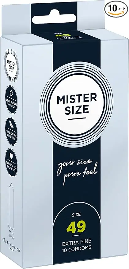 Preservativos Mister Size 49 Extrafinos Pure Feel - Máxima Sensibilidad