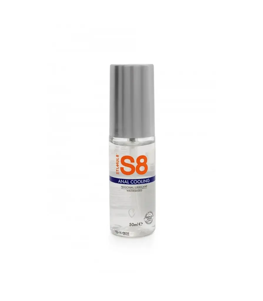 Lubricante Anal Efecto Frío Base Agua 50ml - S8 Intenso y Refrescante