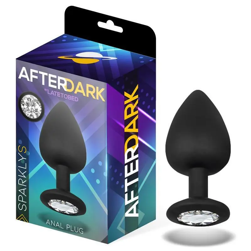 Plug Anal de Silicona Sparkly Talla S - 7.5 cm x 2.6 cm, Brillo y Comodidad