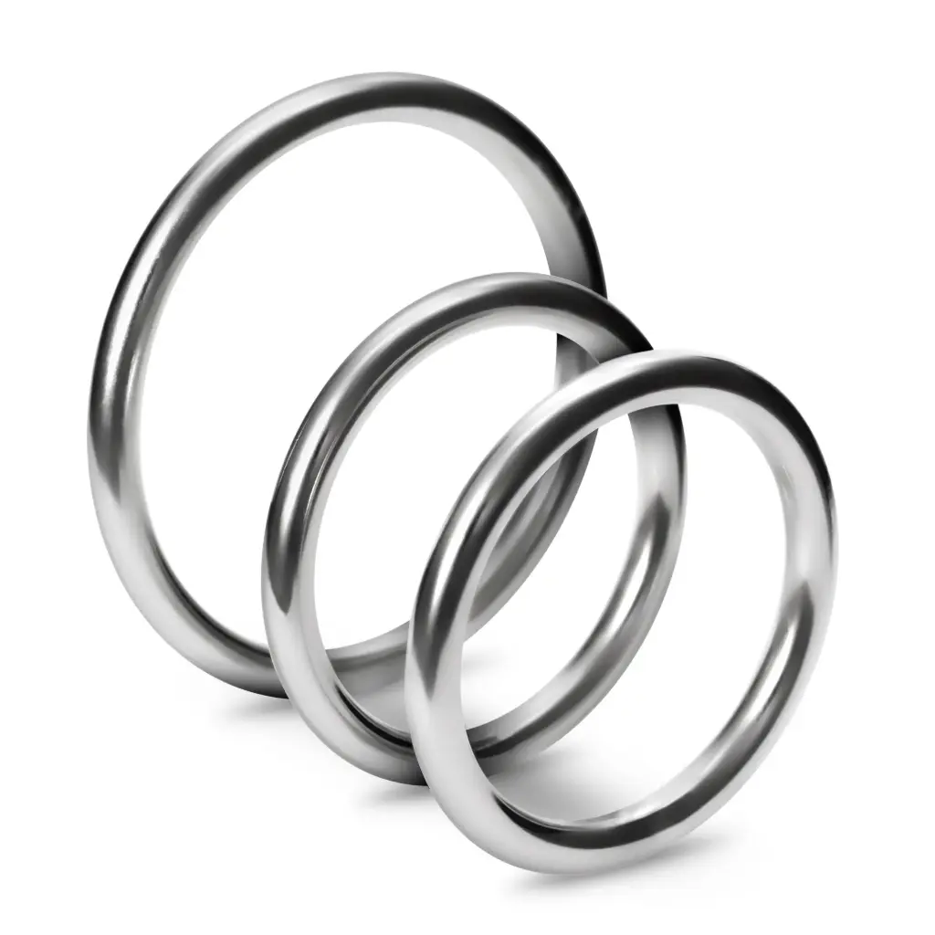 Anillos para el Pene de Metal - Set de 3 Crushious para Mejor Rendimiento