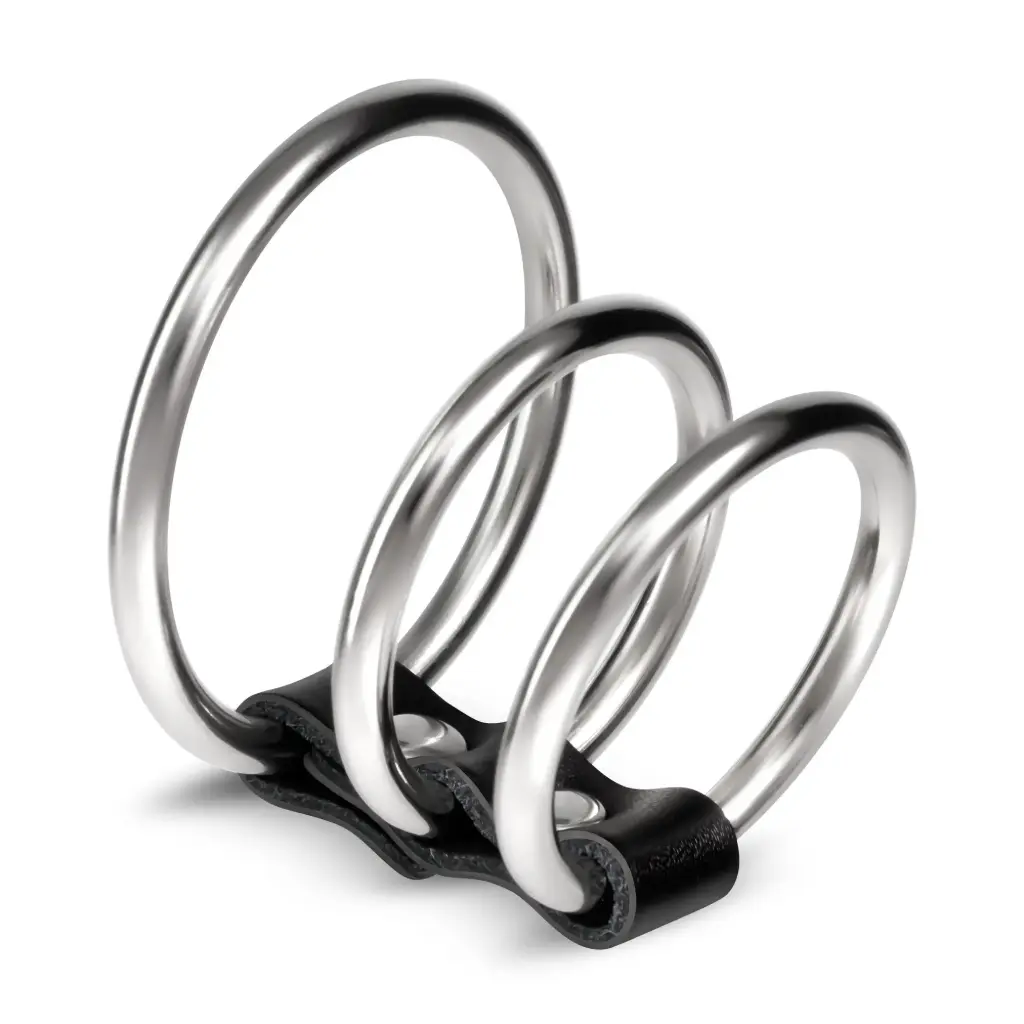 Anillos Metálicos para Pene Crushious - Set de 3 para Mejorar Rendimiento
