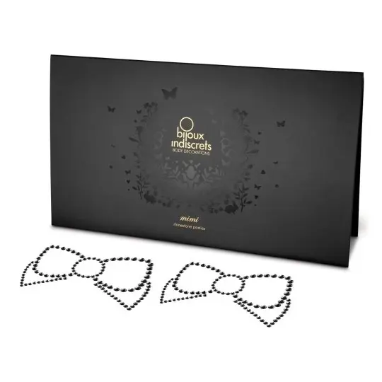 CUBRE PEZONES MIMI BOW BIJOUX INDISCRETS NEGROS