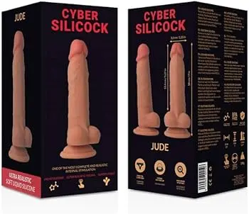 Dildo Realista de Silicona Líquida 18cm - CYBER SILICOCK JUDE