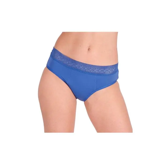Braga Menstrual Azul DAILY+ Talla M - Cómoda y Ecológica para Uso Diario