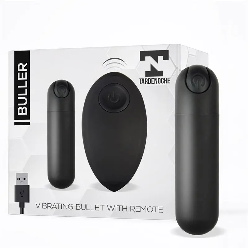 Bala Vibradora Recargable con Control Remoto - Negro Discreto y Potente