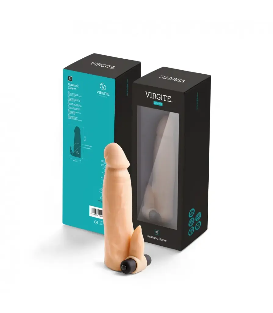 Funda Pene Realista 20cm con Vibración - Placer Intenso y Natural