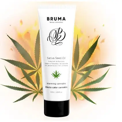 Gel Deslizante Calor Sabor Cannabis 100ml - BRUMA™ Aceite de Semilla