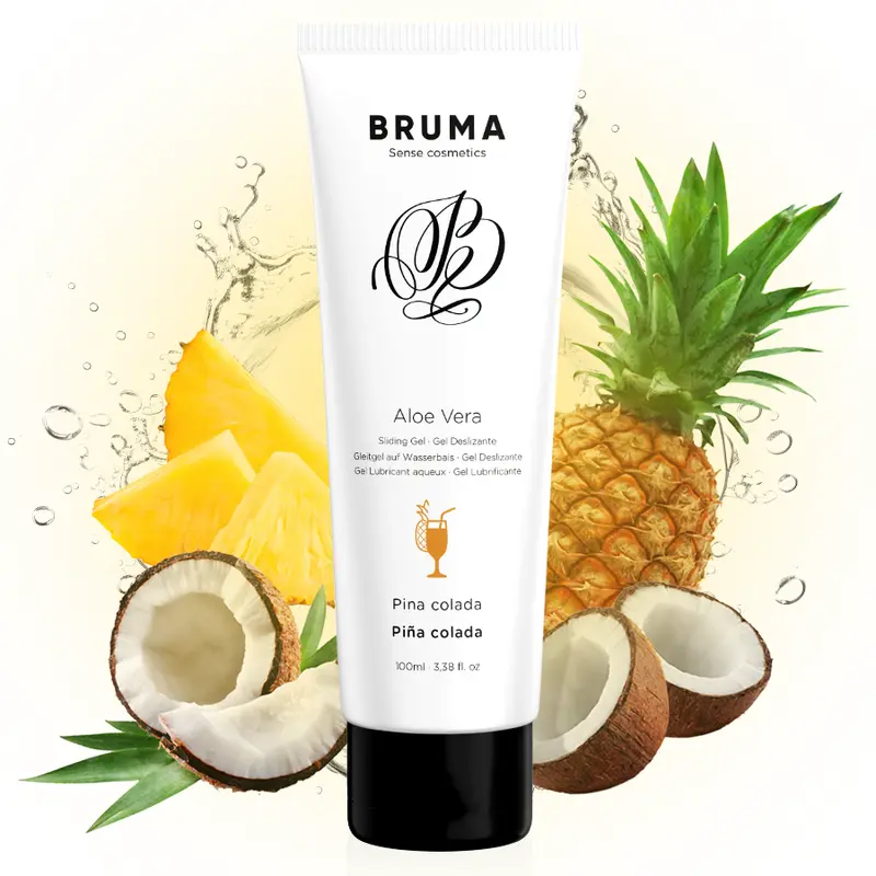Gel Deslizante Aloe Vera Sabor Piña Colada 100ml - BRUMA™ Lubricante Intimo