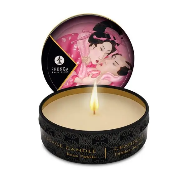 Vela de Masaje Aromática de Rosas 30ml - Relajación y Cuidado de la Piel