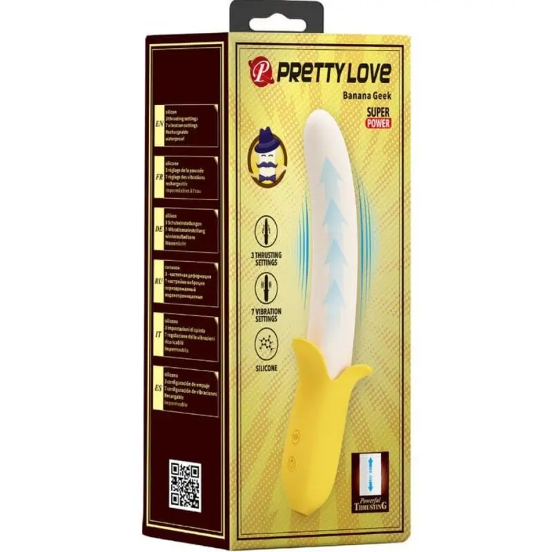 Vibrador Banana Geek 7 Funciones - Potente y Versátil Estimulador Sexual