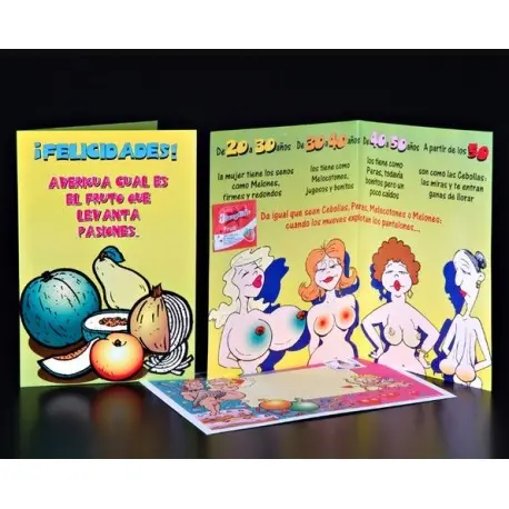 Tarjeta de Felicitación Divertida con Melones - Ideal para Regalos y Fiestas