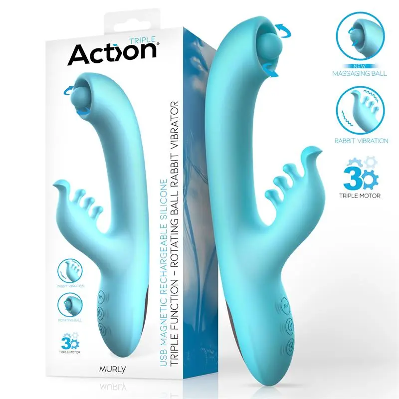 Masajeador Vibrante 360º ACTION MURLY con 3 Motores