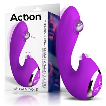 Vibrador Pulsante con Lengua Estimuladora - Acción 21