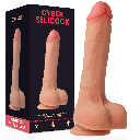 Dildo Realista de Silicona Líquida 20.5cm - CYBER SILICOCK CONNOR