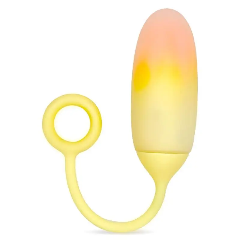 INTOYOU APP SERIES Huevo con APP Silicona Doble Capa Amarillo/Naranja