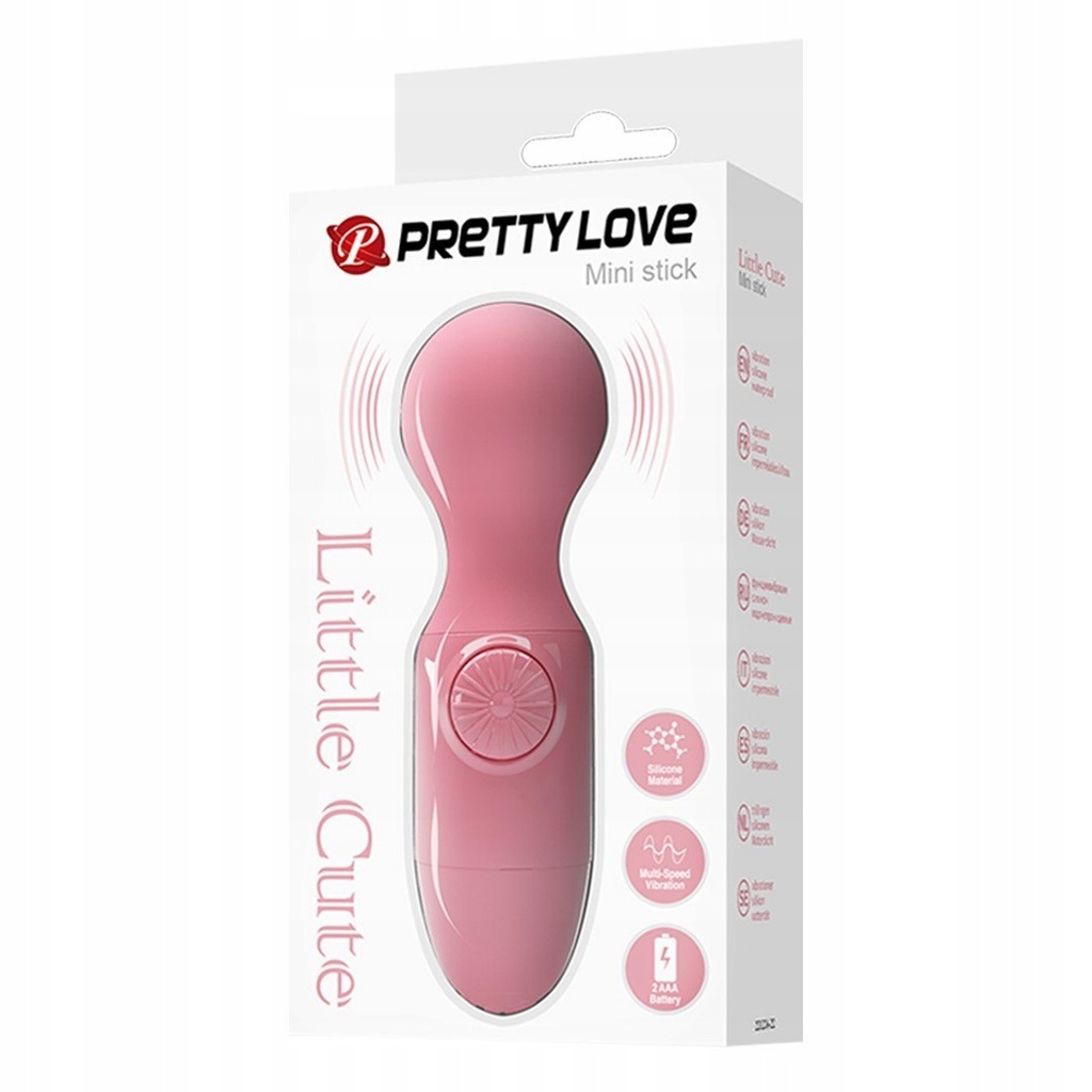 Pretty Love Masturbador Pequeño con espirales azules