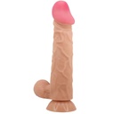 Pretty Love Sliding Skin Series Realistic Dildo with Sliding Skin Suction Cup 24 Cm