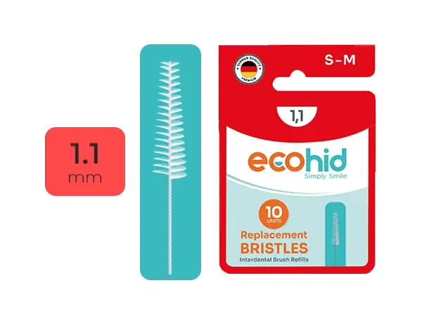 Ecohid - Recambio cepillos interdentales 1,1 mm (10 unidades)
