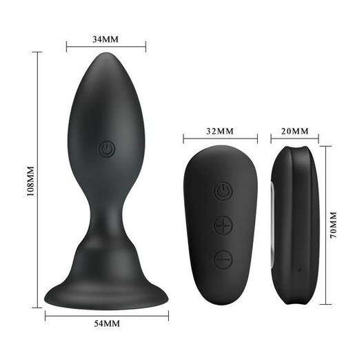 [46368] MR. PLAY PLUG ANAL VIBRADOR CON CONTROL REMOTO