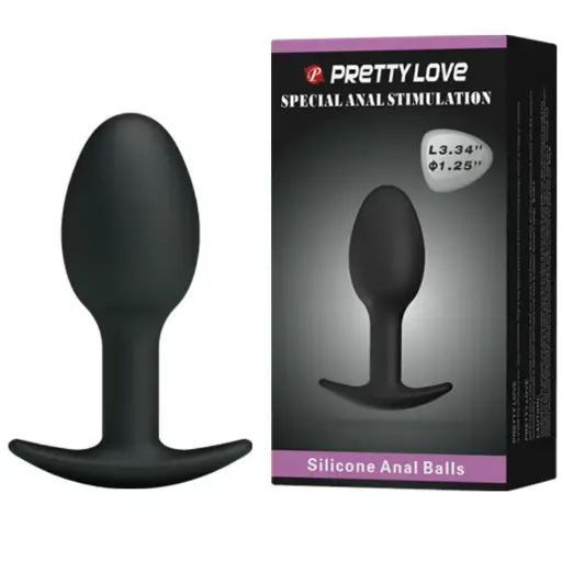 [8435565921323] PLUG ANAL SILICONA 6.5 CM NEGRO