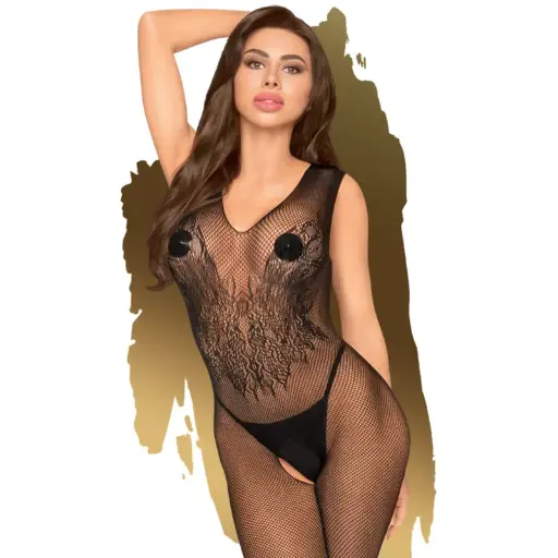 [56128] PENTHOUSE WILD CATCH BODYSTOCKING S-L